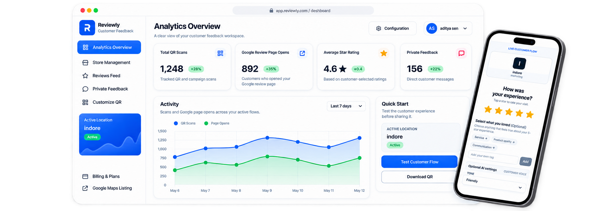 Dashboard Interface